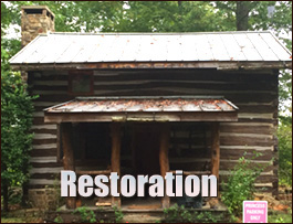 Historic Log Cabin Restoration  Lower Peach Tree, Alabama